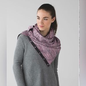 Lululemon Vinyasa Scarf Space Dye Camo Berry Rumble Multi Wrap Shawl